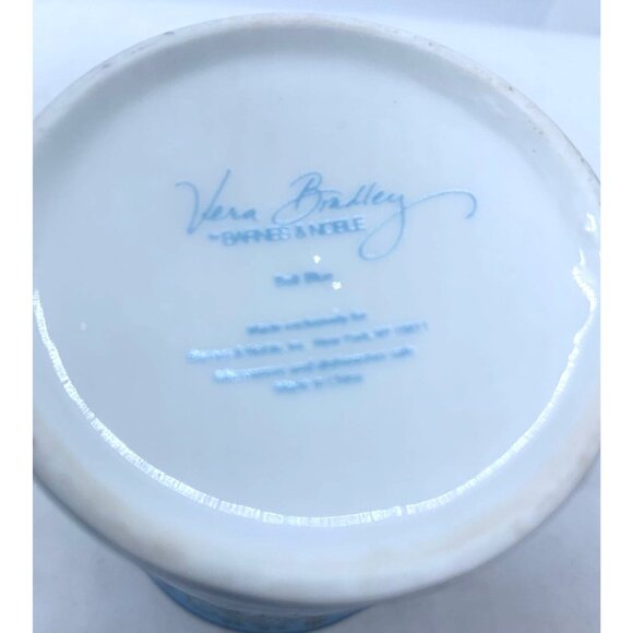 Vera Bradley Bali Blue Porcelain Coffee Cup Mug Retired Design - Picture 2 of 12